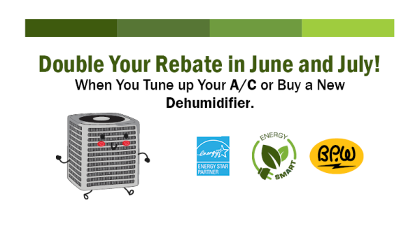 Double Rebate: AC Tune-Up and Dehumidifier